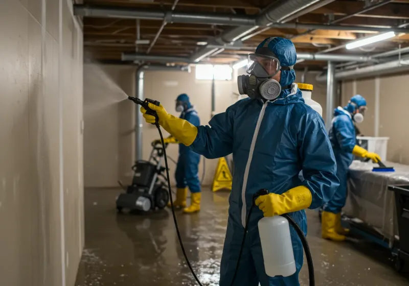 Basement Sanitization and Antimicrobial Treatment process in Shreveport, LA