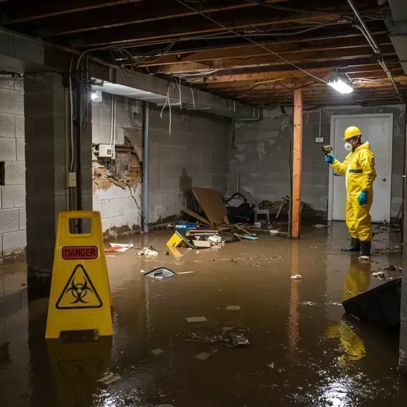 Flooded Basement Electrical Hazard in Shreveport, LA Property